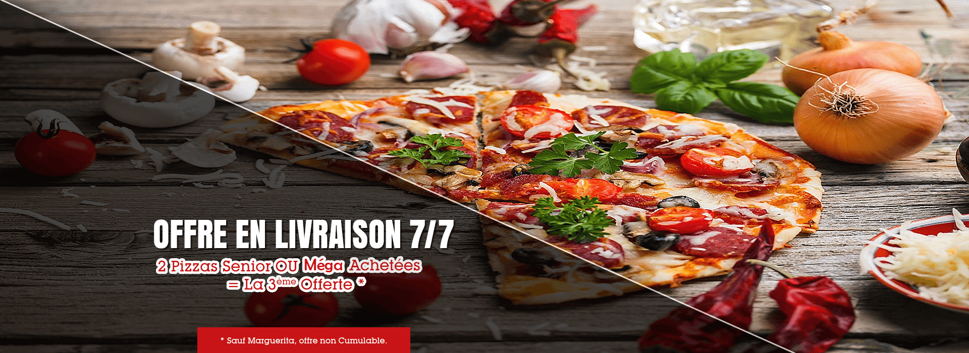 livraison pizzas 6jr/7 &agrave; 93260 Les Lilas